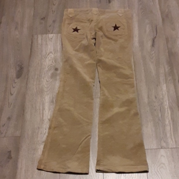 Dragonfly Clothing womens tan star corduroy pants - Picture 5 of 5